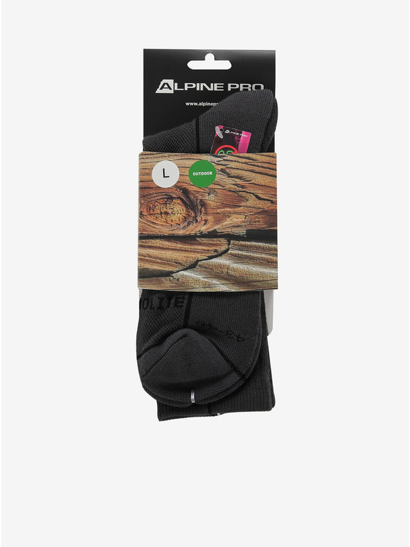 ALPINE PRO Unisex-Socken mit antibakterieller Behandlung ALPINE PRO BANFF 2 grau