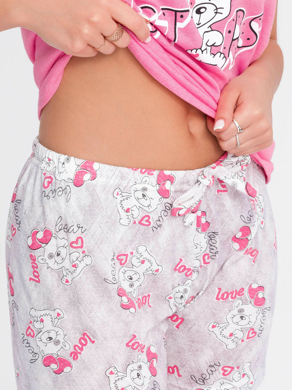 Edoti Damen-Schlafanzug 350ULR - rosa EDOTI