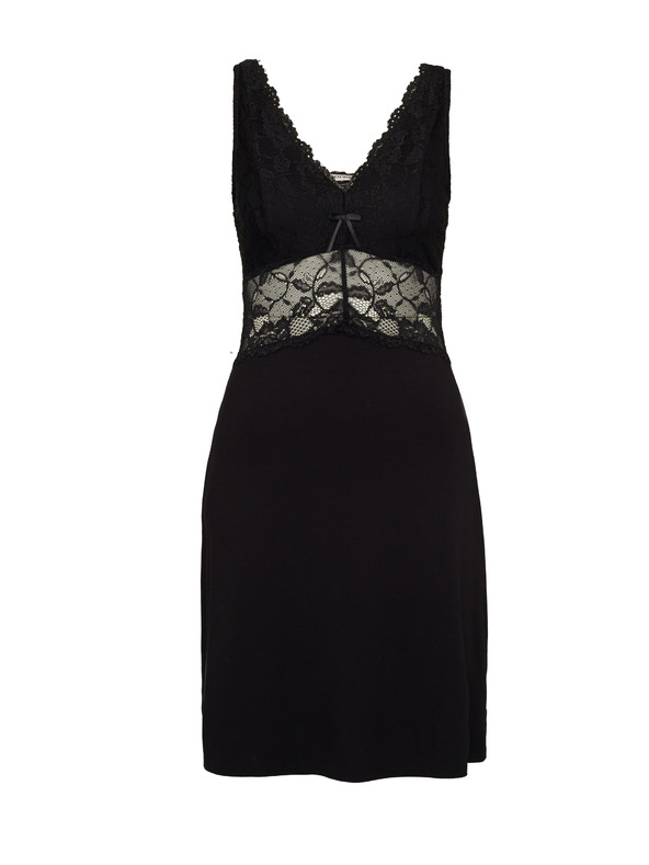 Orsay Schwarzes Damen-Nachthemd ORSAY
