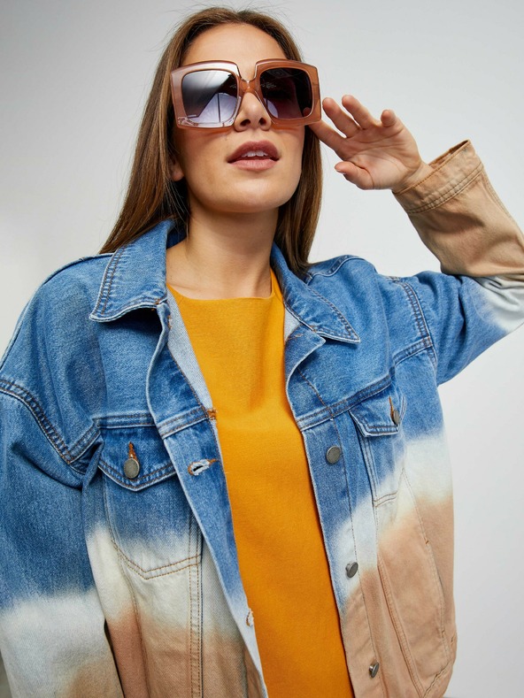 ZOOT.lab Oranges Basic-Kleid mit Ballonärmeln METROOPOLIS by ZOOT.lab Vasilisa