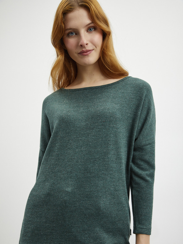 ZOOT.lab Dunkelgrünes Damenstrickshirt ZOOT.lab Aria