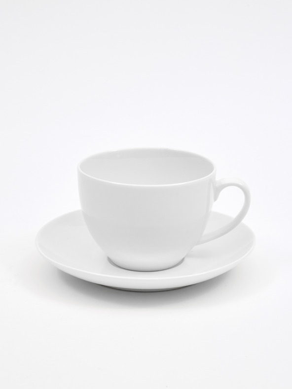 Maxwell & Williams White Porcelain Cup with Saucer Maxwell & Williams