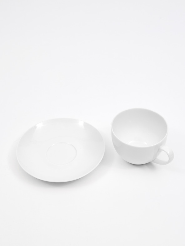 Maxwell & Williams White Porcelain Cup with Saucer Maxwell & Williams