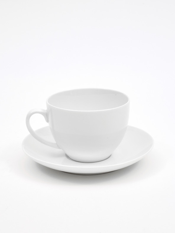 Maxwell & Williams White Porcelain Cup with Saucer Maxwell & Williams