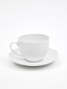 Maxwell & Williams White Porcelain Cup with Saucer Maxwell & Williams