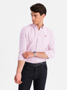 Ombre Clothing Herren-Baumwollhemd REGULAR FIT mit feinen Streifen Ombre Clothing