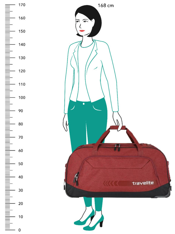 Travelite Travelite Kick Off Duffle Tasche mit Rädern Rot