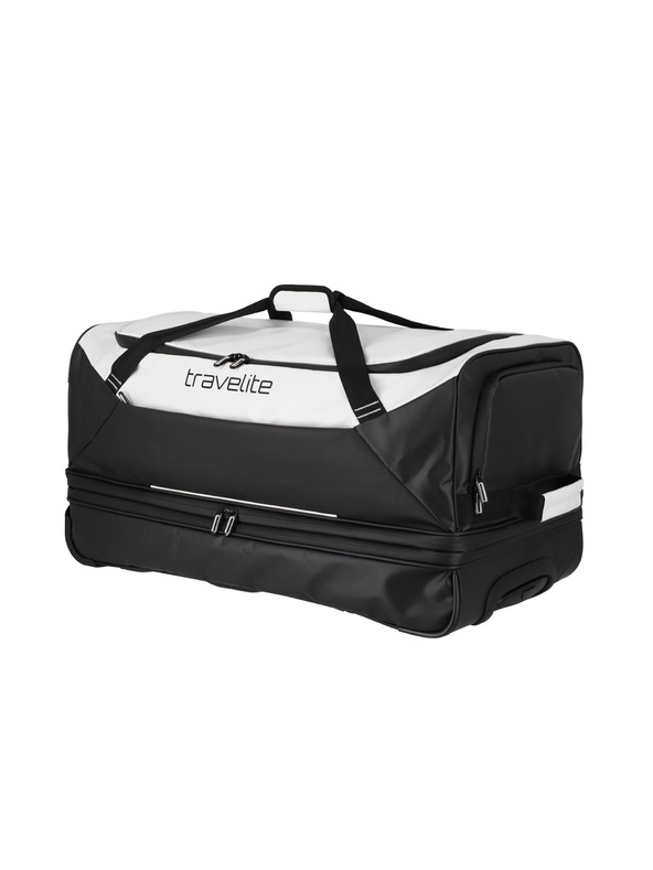 Travelite Travelite Basics Wheeled Duffle exp. Schwarz/Weiß