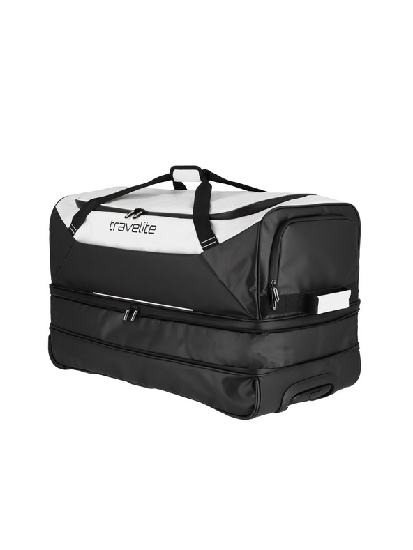 Travelite Travelite Basics Wheeled Duffle exp. Schwarz/Weiß