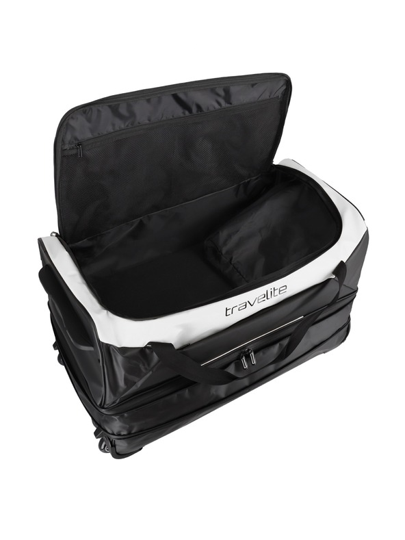 Travelite Travelite Basics Wheeled Duffle exp. Schwarz/Weiß