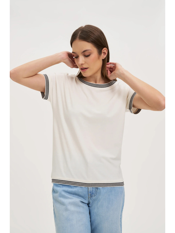 Moodo Damen T-Shirt Weiß Moodo