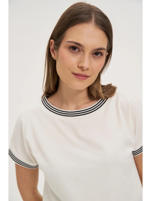 Moodo Damen T-Shirt Weiß Moodo