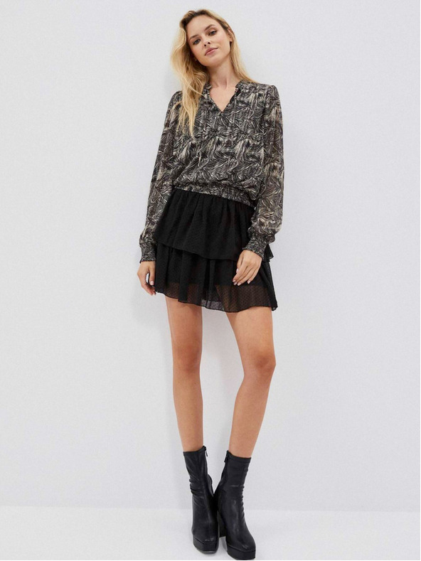 Moodo Schwarze Damenbluse Moodo