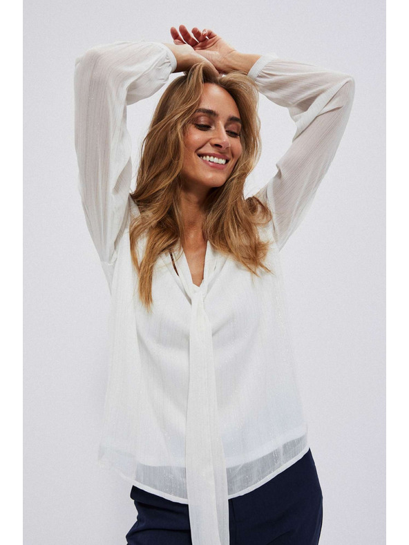 Moodo Weiß Damen Bluse Moodo