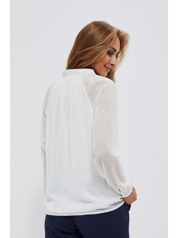 Moodo Weiß Damen Bluse Moodo