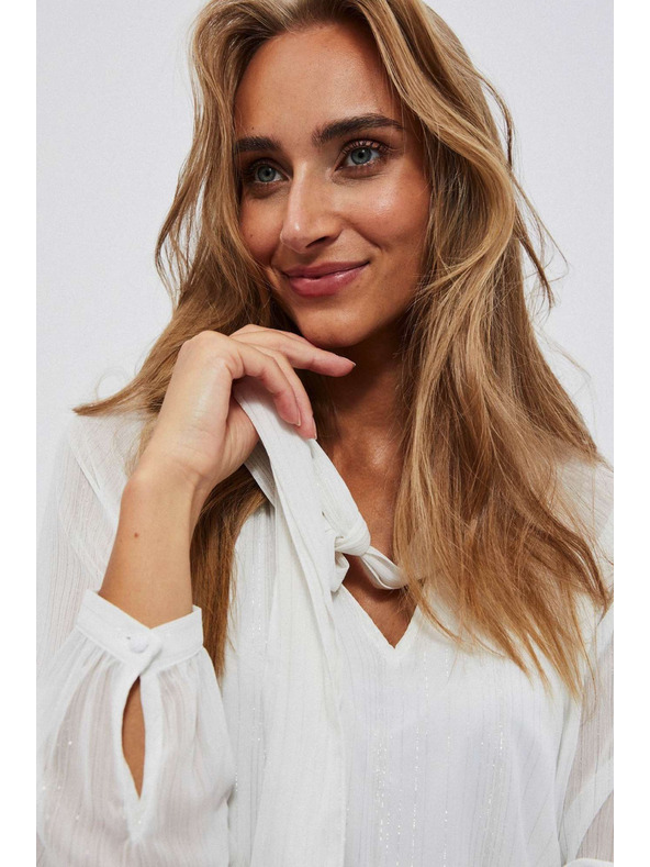 Moodo Weiß Damen Bluse Moodo