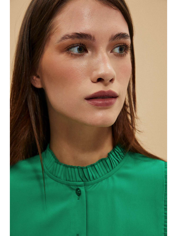 Moodo Grüne Damenbluse Moodo