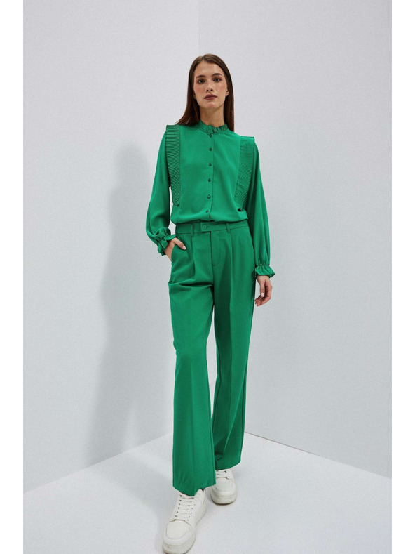 Moodo Grüne Damenbluse Moodo