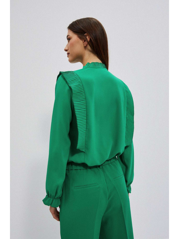 Moodo Grüne Damenbluse Moodo