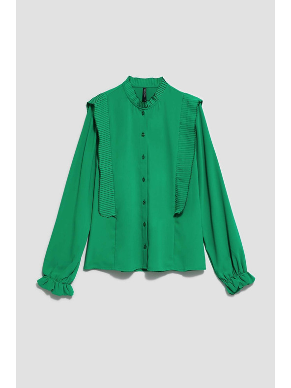 Moodo Grüne Damenbluse Moodo