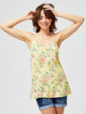Moodo Gelbes Damen-Blumen-Top Moodo