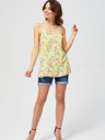 Moodo Gelbes Damen-Blumen-Top Moodo