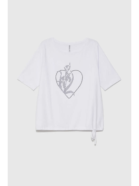 Moodo Damen-Weißes T-Shirt Moodo