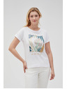 Moodo Damen T-Shirt Weiß Moodo