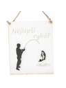 Casa de Engel Holz-Hängeschild mit Aufschrift (CZ), 0/50