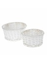 Casa de Engel Flechtkorb mit PVC - 2er Set, 0/12