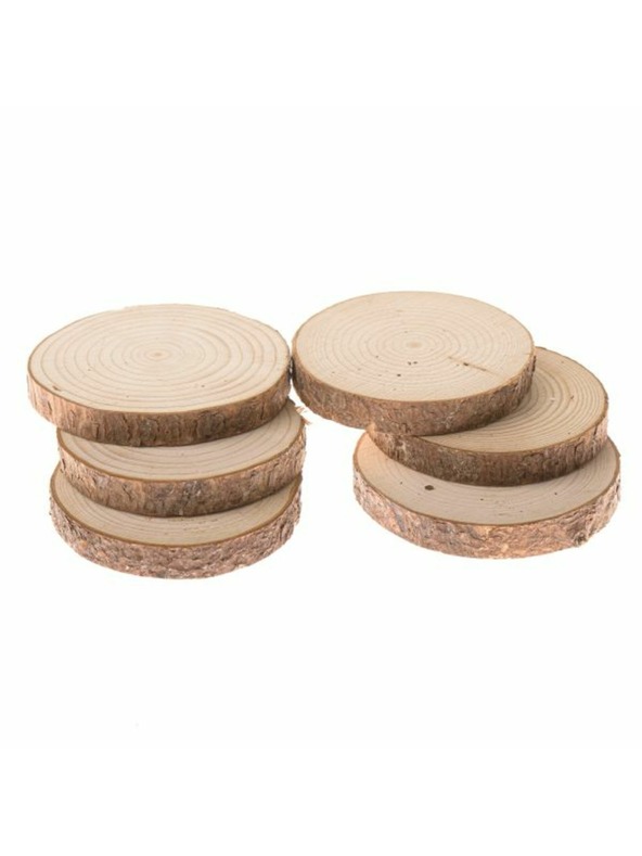 Casa de Engel Natürliche Holzplatte - 6er Set, 0/36