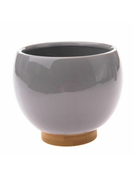 Casa de Engel Keramische Blumentopf-Hülle, grau, 0/18