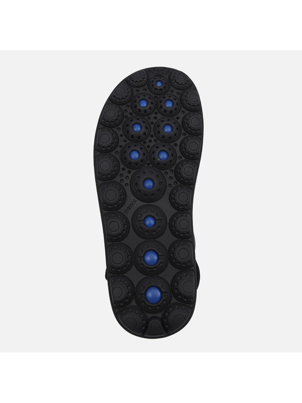 Geox Schwarze Herren Geox Spherica Ec6 Sandalen