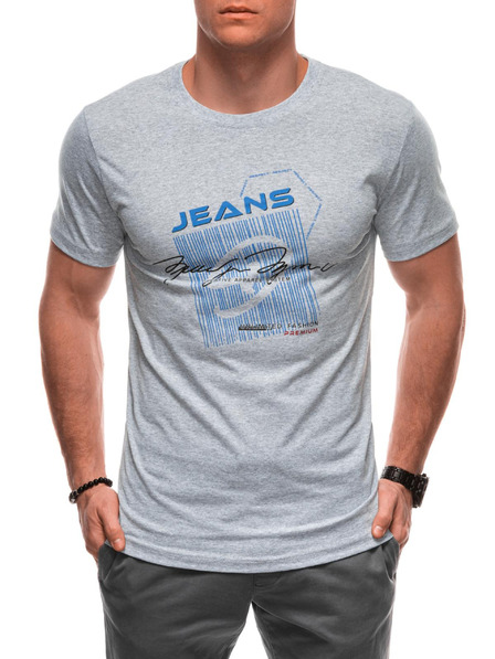 Edoti Herren T-Shirt mit Aufdruck S2033 - weiß OTHER