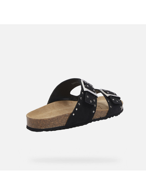 Geox Schwarze Damen-Pantoletten Geox Brionia R