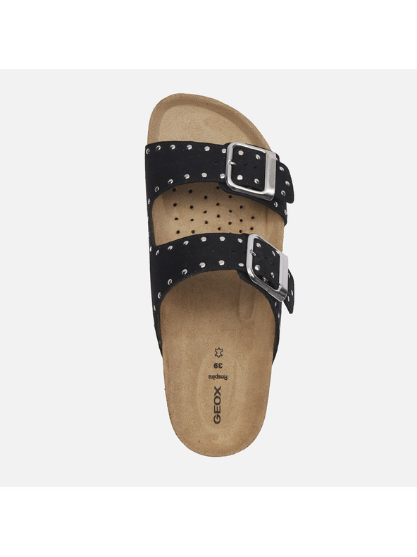 Geox Schwarze Damen-Pantoletten Geox Brionia R