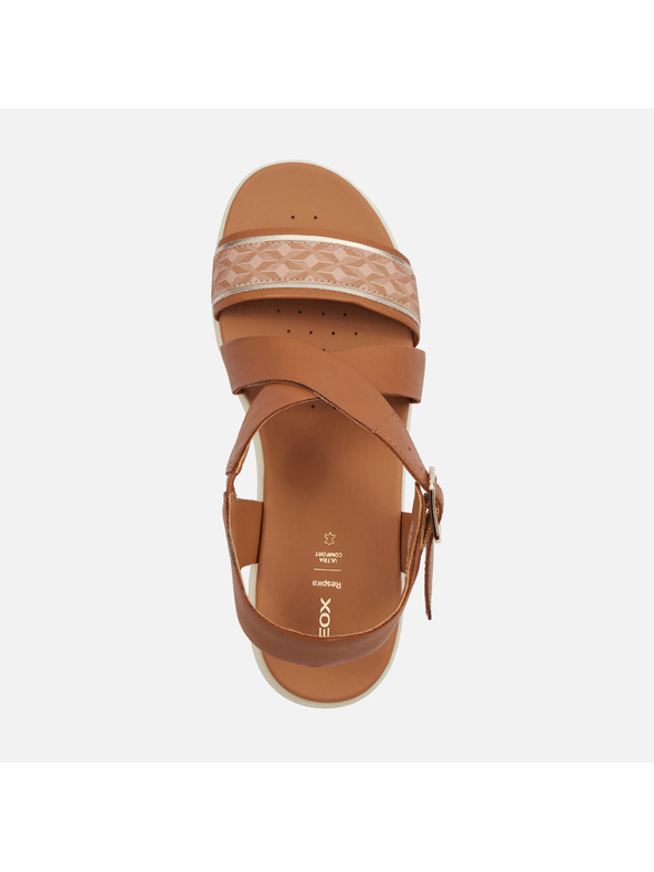 Geox Hellbraune Damen-Sandalen Geox Xand 2.2S