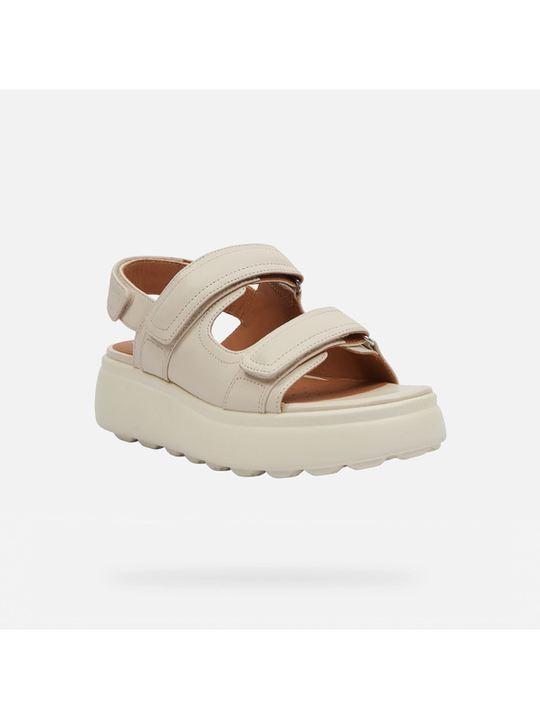 Geox Cremefarbene Damen-Sandalen Geox Spherica EC4.1 S