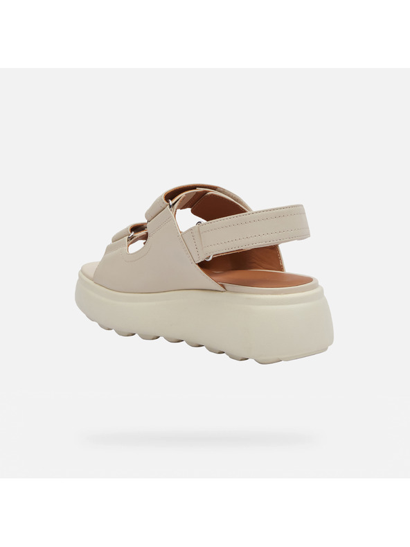 Geox Cremefarbene Damen-Sandalen Geox Spherica EC4.1 S