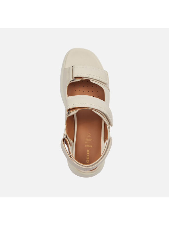 Geox Cremefarbene Damen-Sandalen Geox Spherica EC4.1 S