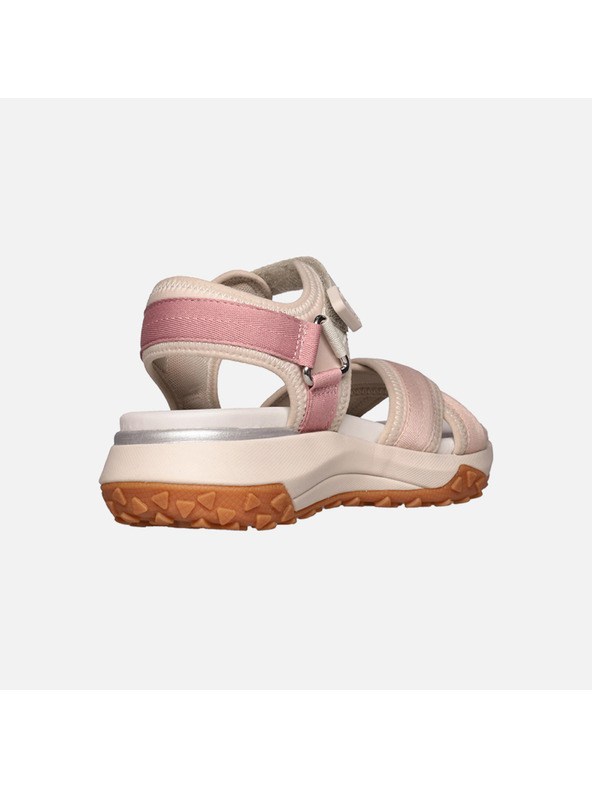 Geox Beige Damen-Sandalen Geox Sorapis + Grip A