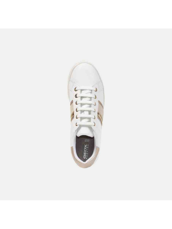 Geox Weiße Damen-Sneaker Geox Spherica EC4.1 B