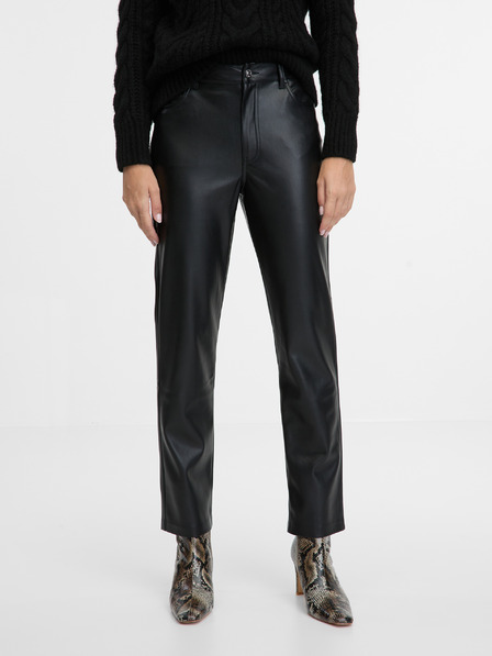 Orsay Braune Damen Lederhose ORSAY