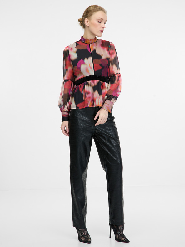 Orsay Rot gemusterte Bluse ORSAY