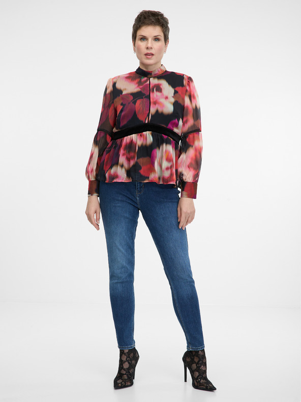 Orsay Rot gemusterte Bluse ORSAY