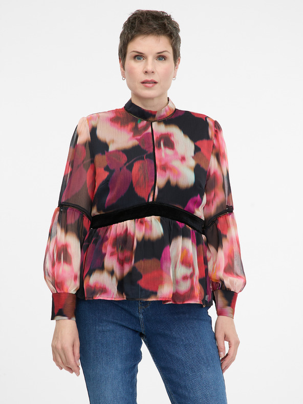 Orsay Rot gemusterte Bluse ORSAY