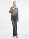 Orsay Silberne Damenbluse mit Kragen ORSAY