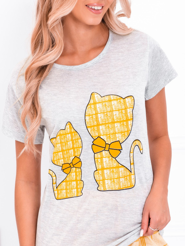 Edoti Damen Pyjama gelb EDOTI