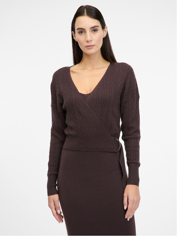 Orsay Braunes Damen-Midikleid ORSAY