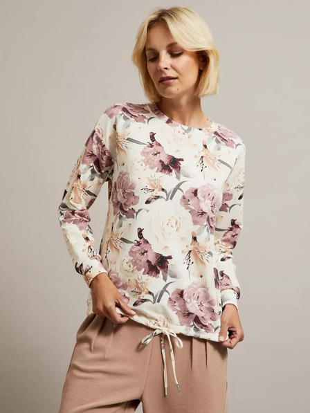 Moodo Damen-T-Shirt mit Blumenmuster Moodo